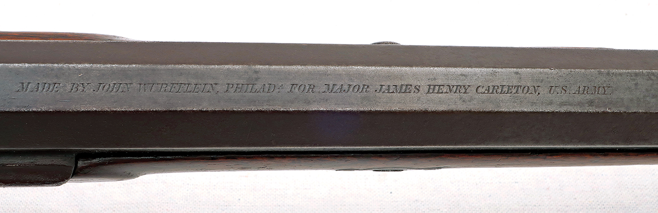 Inscription on Carleton rifle.